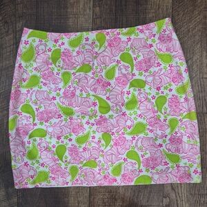 Vintage White Label Holy Grail Black Jack Cat Skirt Size 12 Like New